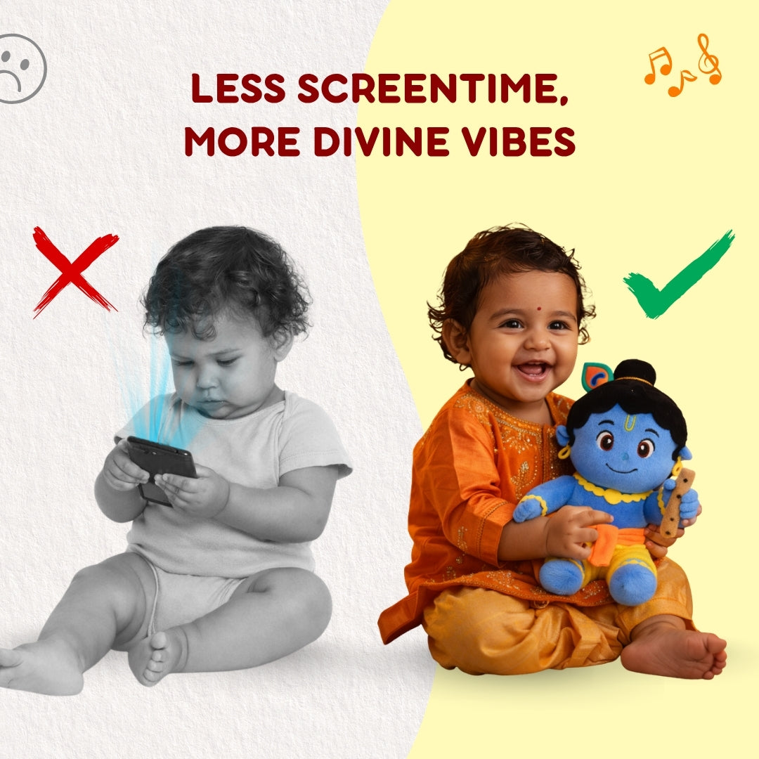 ClapCuddles™ Krishna & Hanuman Mantra Chanting Plush Combo