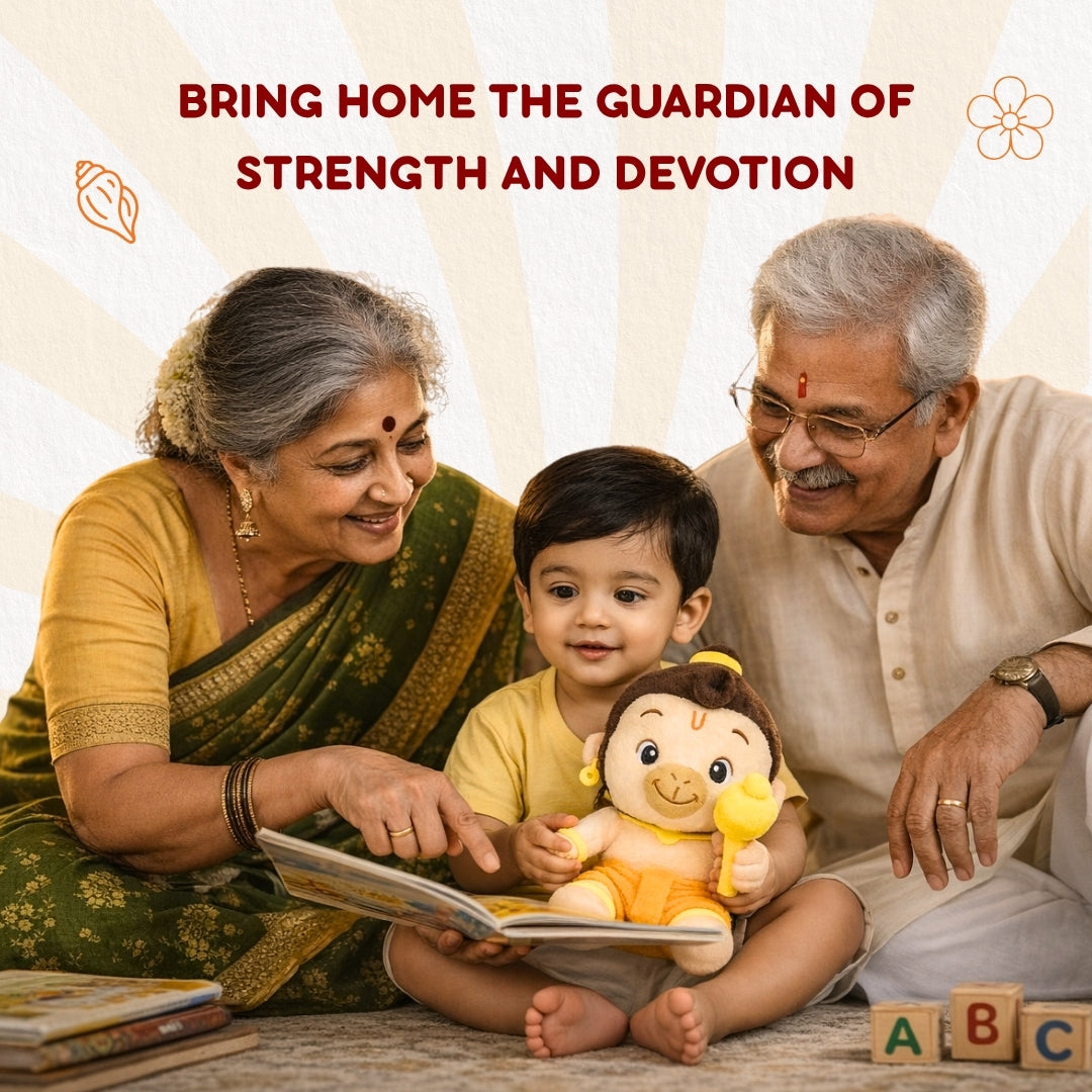 ClapCuddles™ Ganesha & Hanuman Mantra Chanting Plush Combo