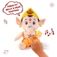 ClapCuddles™ Krishna & Ganesha Mantra Chanting Plush Combo