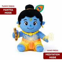 ClapCuddles™ Krishna & Ganesha Mantra Chanting Plush Combo