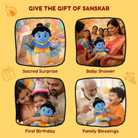 ClapCuddles™ Krishna & Ganesha Mantra Chanting Plush Combo