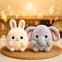 Bunny & Elephant Rhymes Plush Toy Set™ - ClapCuddles™