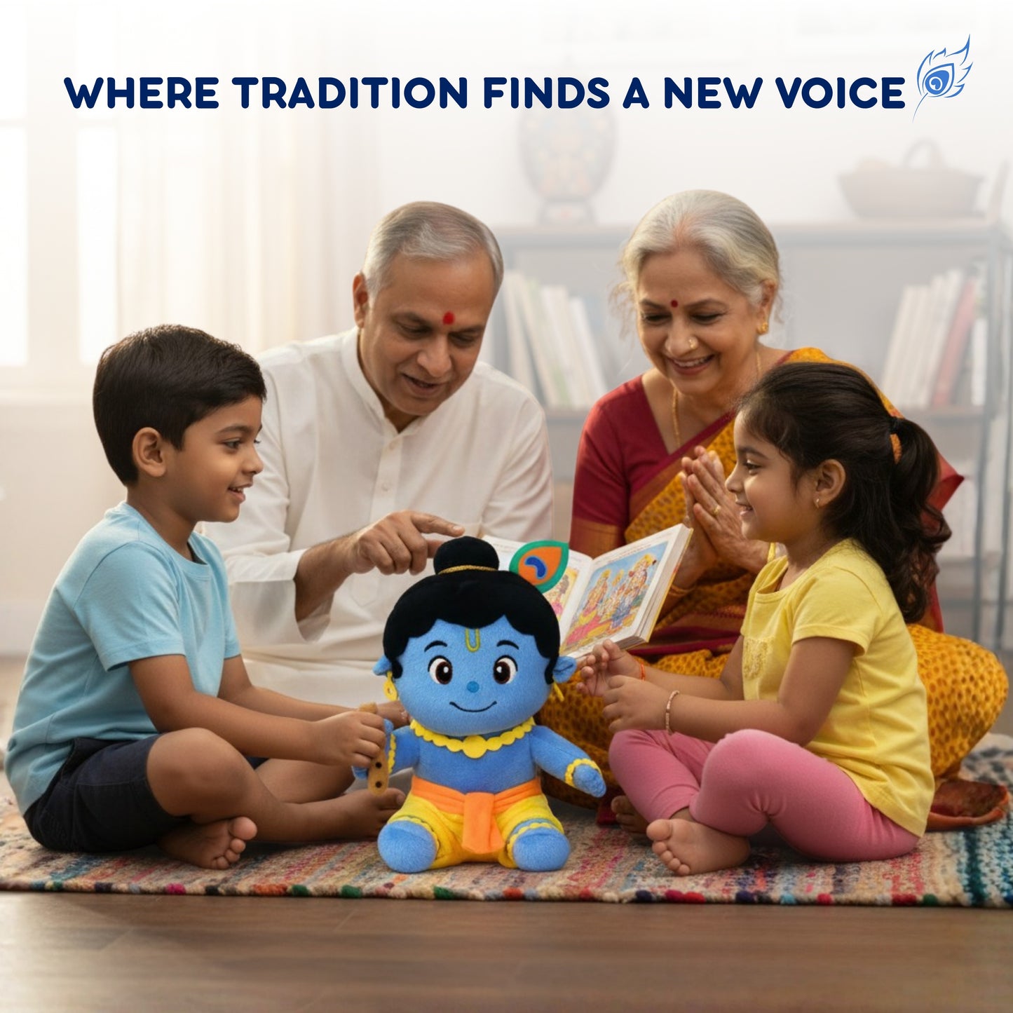 ClapCuddles™ Mantra Chanting Krishna with Meditation Mode