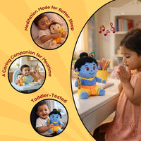 ClapCuddles™ Krishna & Hanuman Mantra Chanting Plush Combo