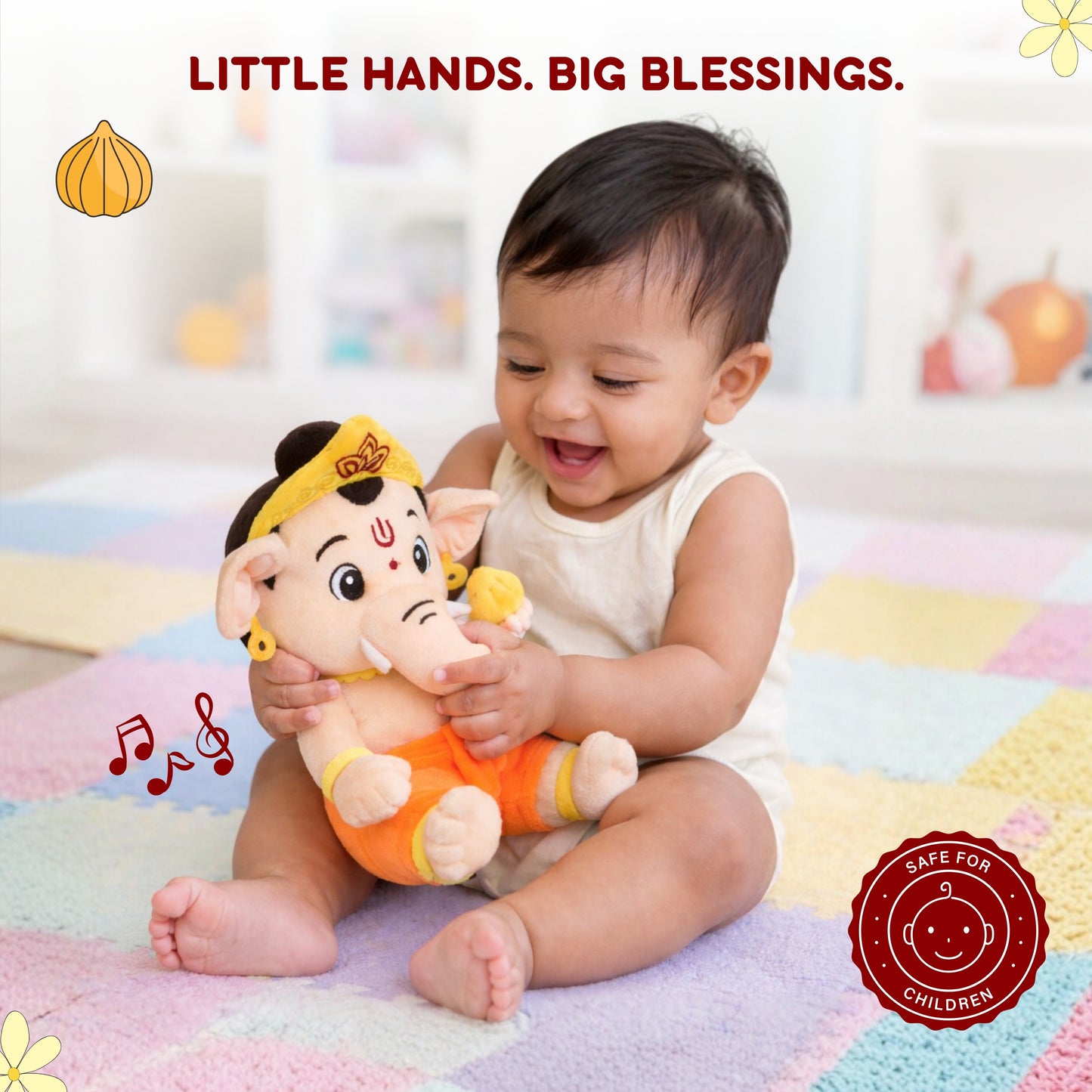 ClapCuddles™ Mantra Chanting Ganesha with Meditation Mode