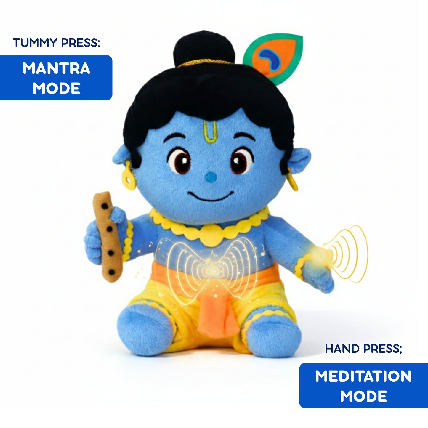ClapCuddles™ Mantra Chanting Krishna with Meditation Mode