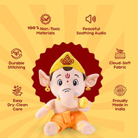 ClapCuddles™ Ganesha & Hanuman Mantra Chanting Plush Combo