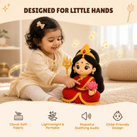 ClapCuddles™ Durga Devi Mantra Chanting Plush Toy | Interactive Devotional Soft Toy