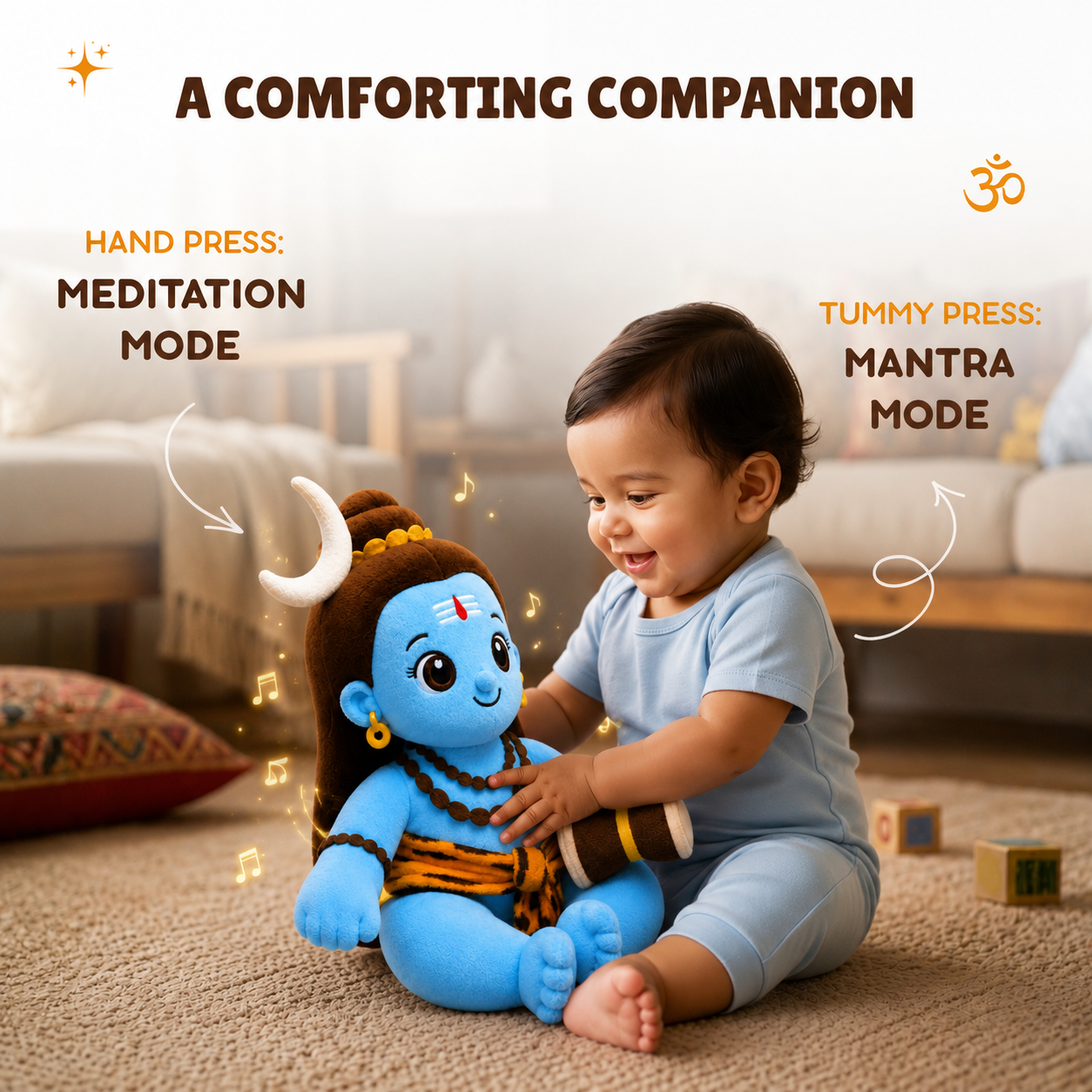 ClapCuddles™ Mantra Chanting Shiva with Meditation Mode