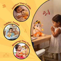ClapCuddles™ Ganesha & Hanuman Mantra Chanting Plush Combo