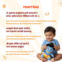 ClapCuddles™ Krishna & Hanuman Mantra Chanting Plush Combo