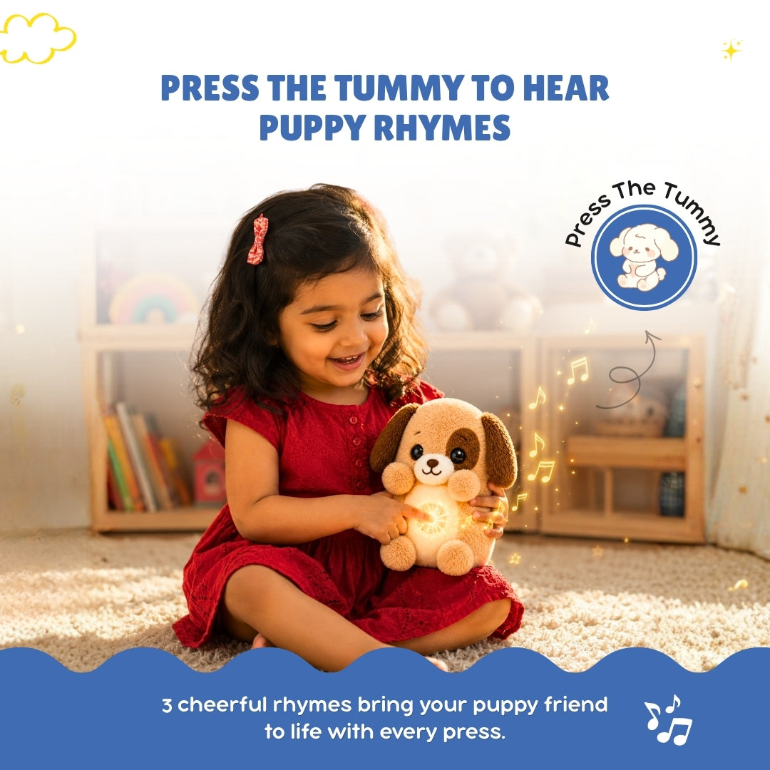 Kitty & Puppy Rhymes Plush Set | Interactive Animal Sounds Plush Toys – ClapCuddles™