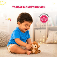 Tiger & Monkey Rhymes Plush Set | Interactive Animal Sounds Plush Toys – ClapCuddles™
