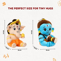 ClapCuddles™ Shiva & Ganesha Mantra Chanting Plush Combo
