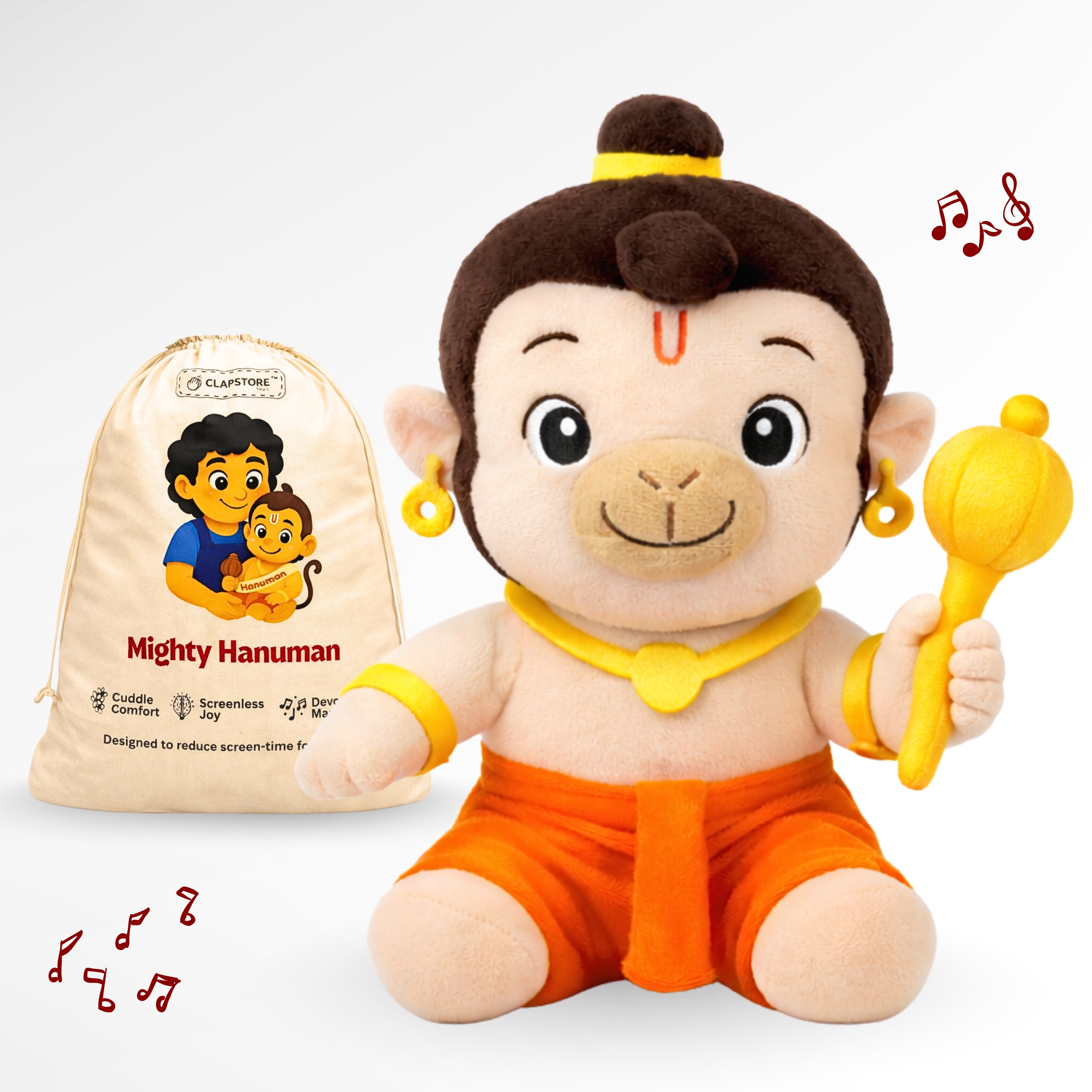 ClapCuddles™ Mantra Chanting Hanuman with Meditation Mode