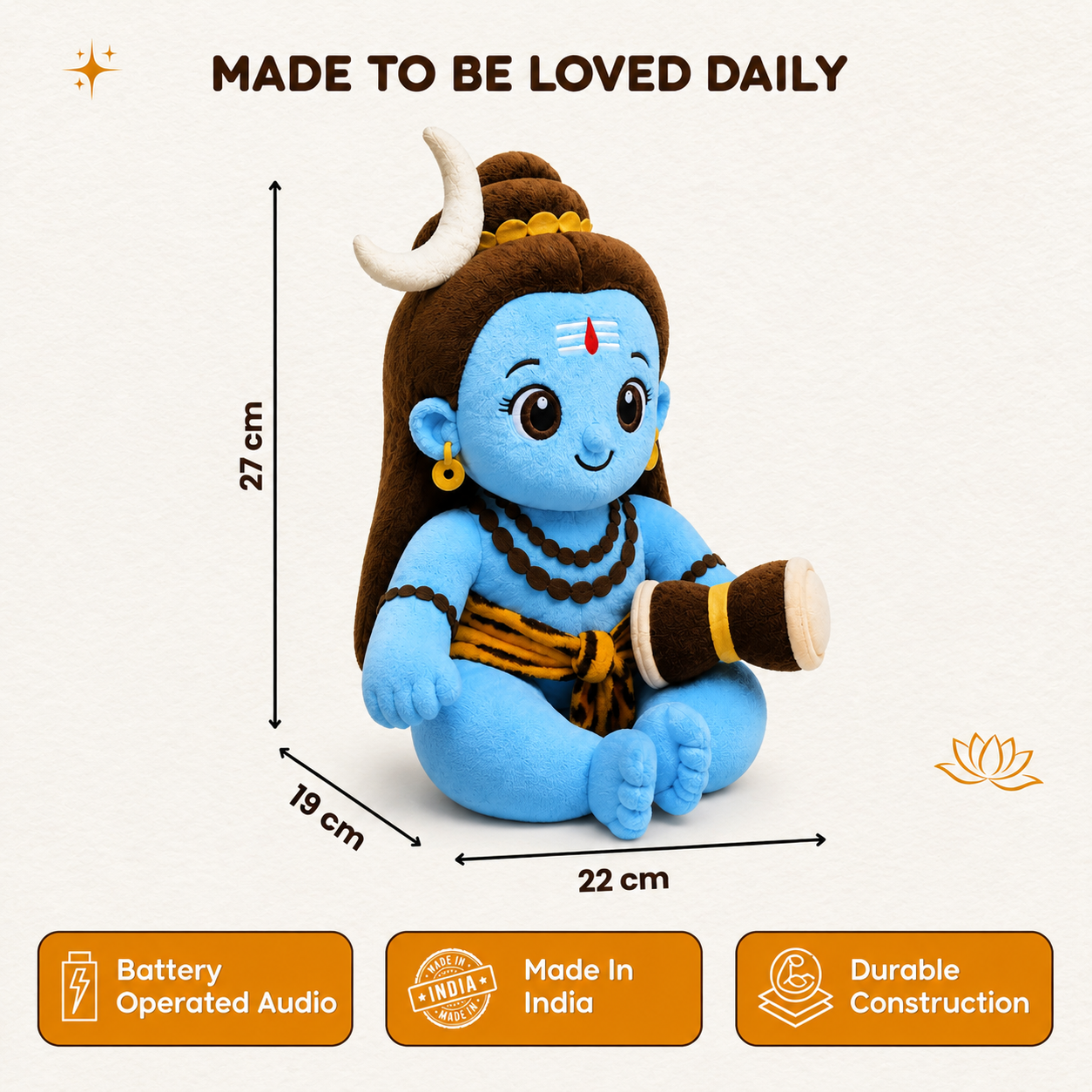 ClapCuddles™ Mantra Chanting Shiva with Meditation Mode